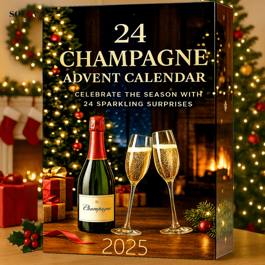 Champagne Countdown Calendar 2025 – 24 Days of Celebration and Delight 🥂🎄 - FairyLightTrees