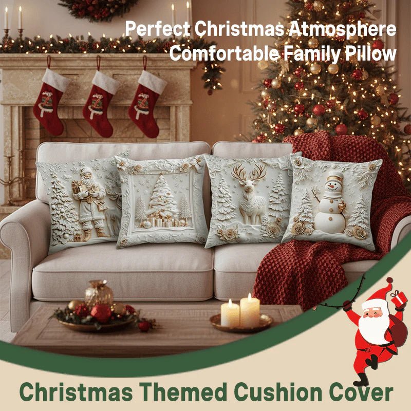 🎄Christmas 3D decorative pillowcases (set of 4) - FairyLightTrees