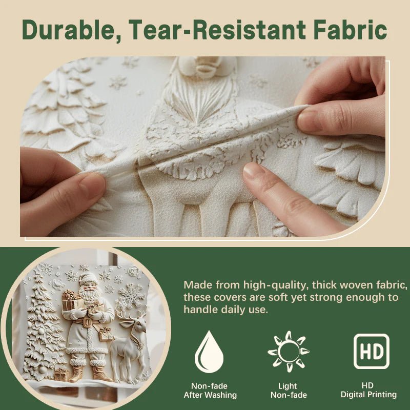 🎄Christmas 3D decorative pillowcases (set of 4) - FairyLightTrees