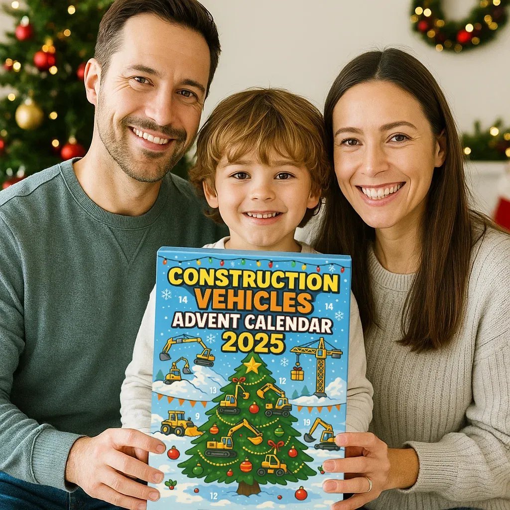 🚜 Construction Vehicles Advent Calendar 2025 - FairyLightTrees