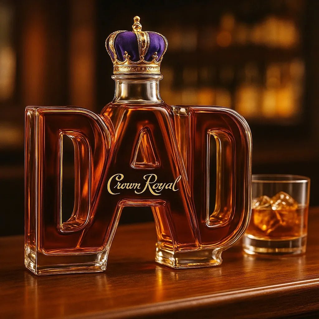 DAD Glass Decanter — A Tribute to Fatherhood - FairyLightTrees