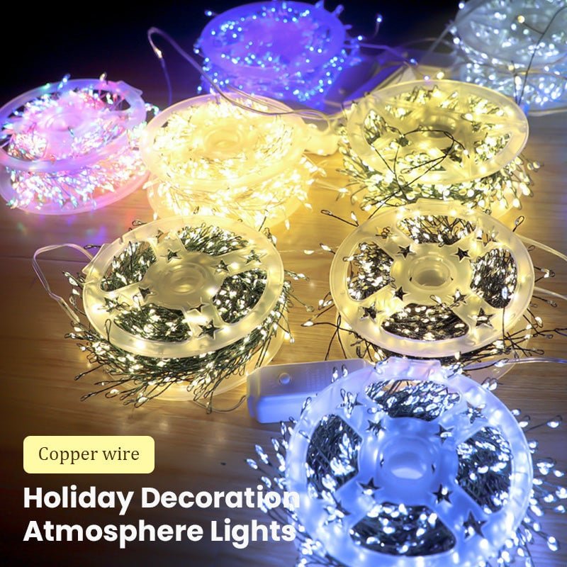 🎄Early Christmas Promotion - 50% Off🎁 Firework Copper Wire String Lights - FairyLightTrees