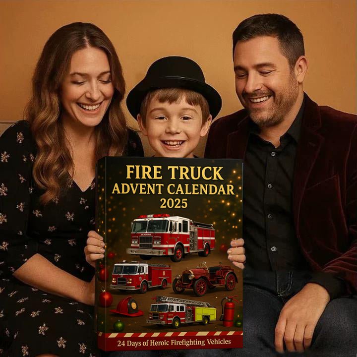 🎄 Fire Truck Advent Calendar 2025 - FairyLightTrees