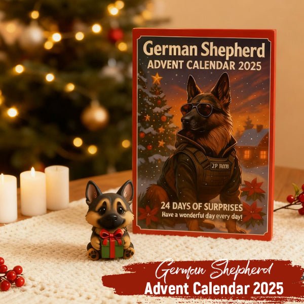 🎄🐾 German Shepherd Advent Calendar 2025 ✅ 🎁 - FairyLightTrees