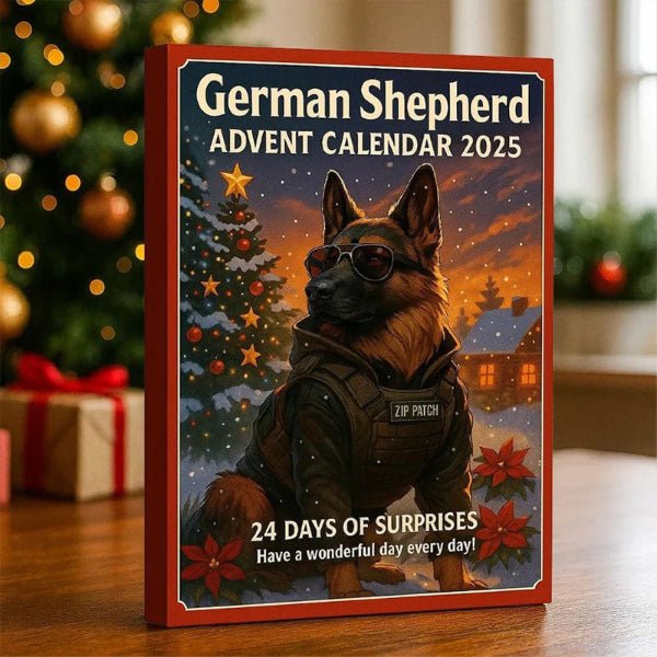 🎄🐾 German Shepherd Advent Calendar 2025 ✅ 🎁 - FairyLightTrees