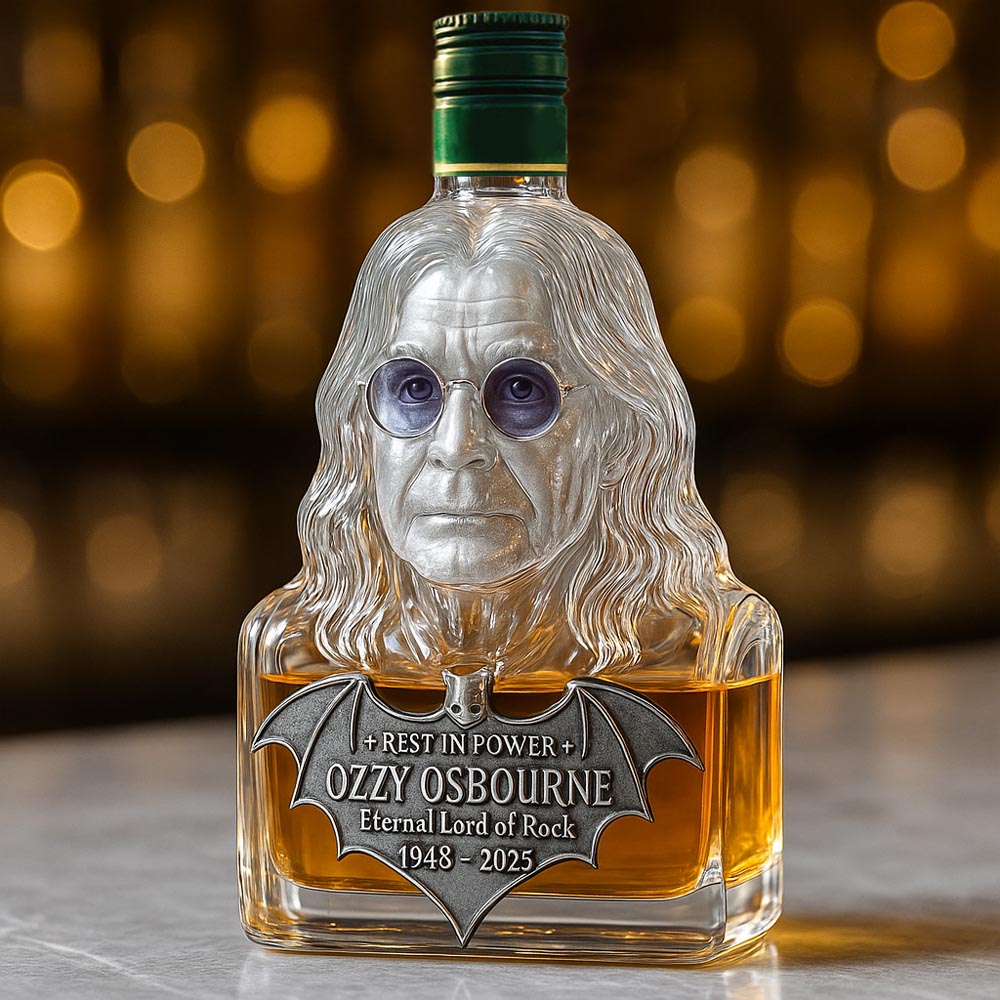 Immortalized in Glass — The Whisky Bottle Tribute to Ozzy Osbourne - FairyLightTrees