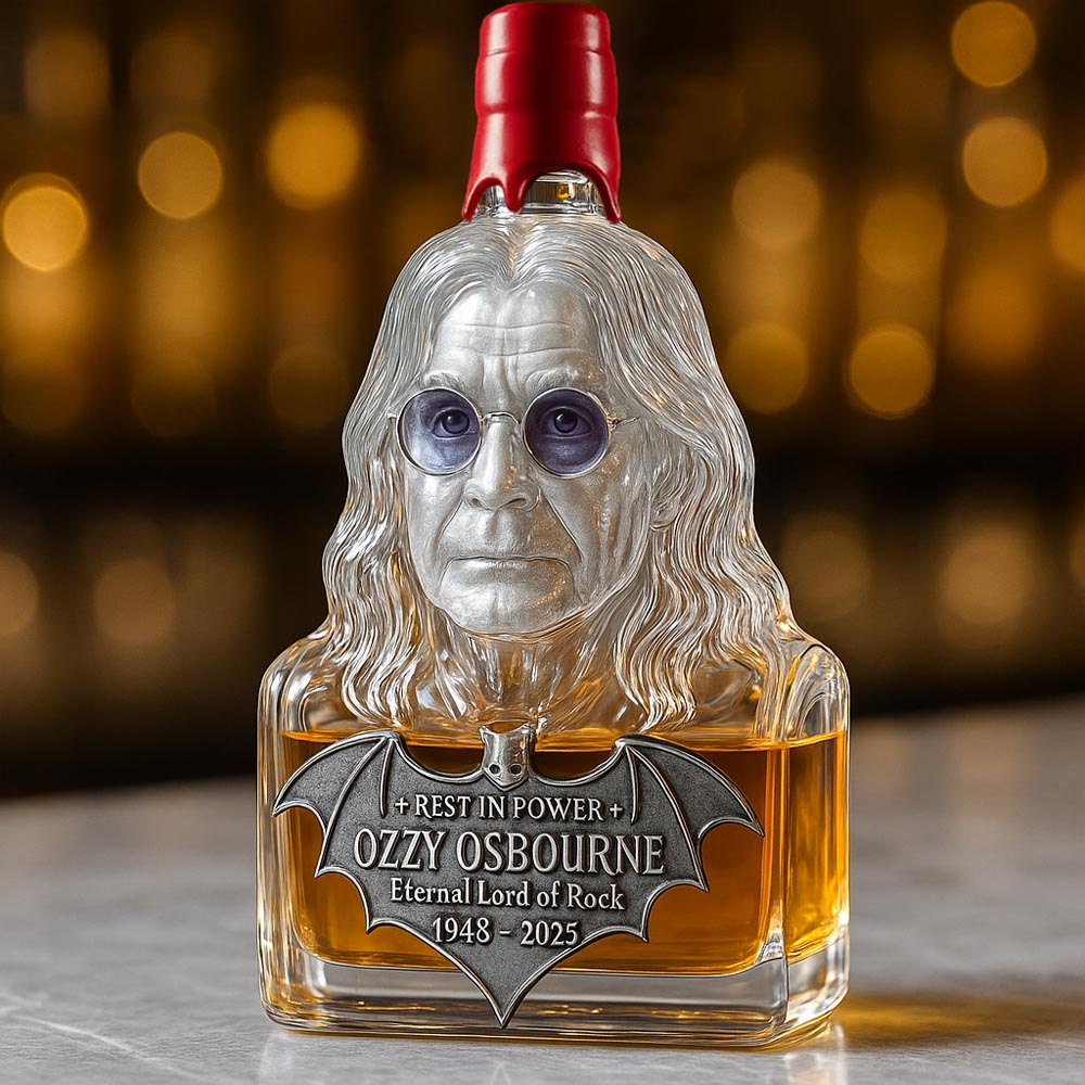 Immortalized in Glass — The Whisky Bottle Tribute to Ozzy Osbourne - FairyLightTrees