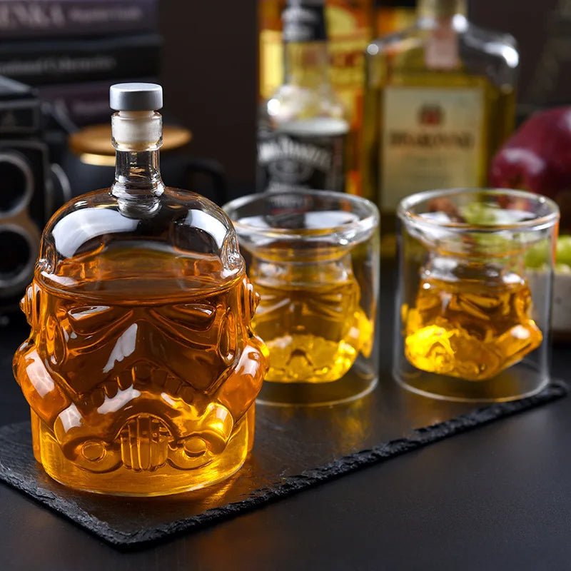 Imperial Guard Helmet Decanter — Premium Glass for Whiskey Lovers - FairyLightTrees