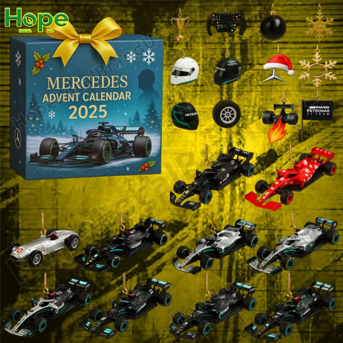 🎄 Mercedes F1 Racing Legends 2025 Advent Calendar – Collector’s Edition - FairyLightTrees