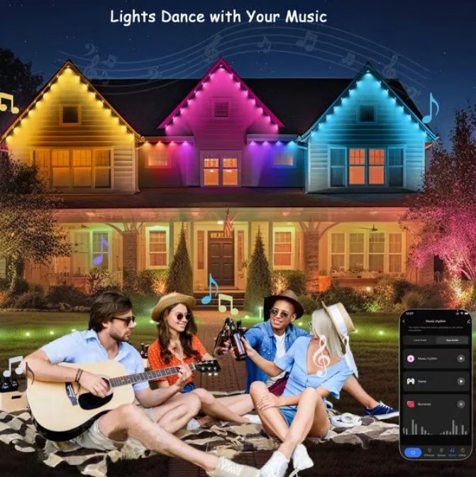 🌈 Smart, Rainbow, Steady LED Outdoor Lighting - FairyLightTrees