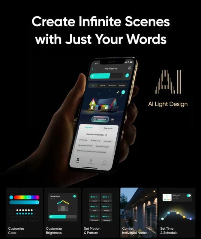 🌈 Smart, Rainbow, Steady LED Outdoor Lighting - FairyLightTrees