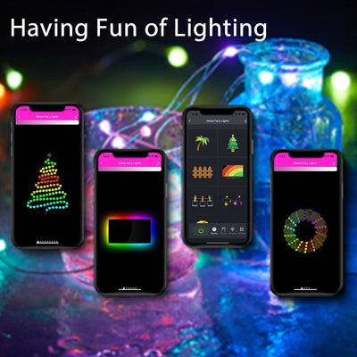 Smart RGB LED String Lights with Music Sync - FairyLightTrees