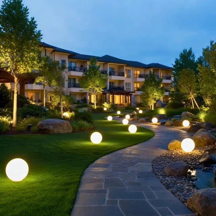 Spherical Garden Light - FairyLightTrees
