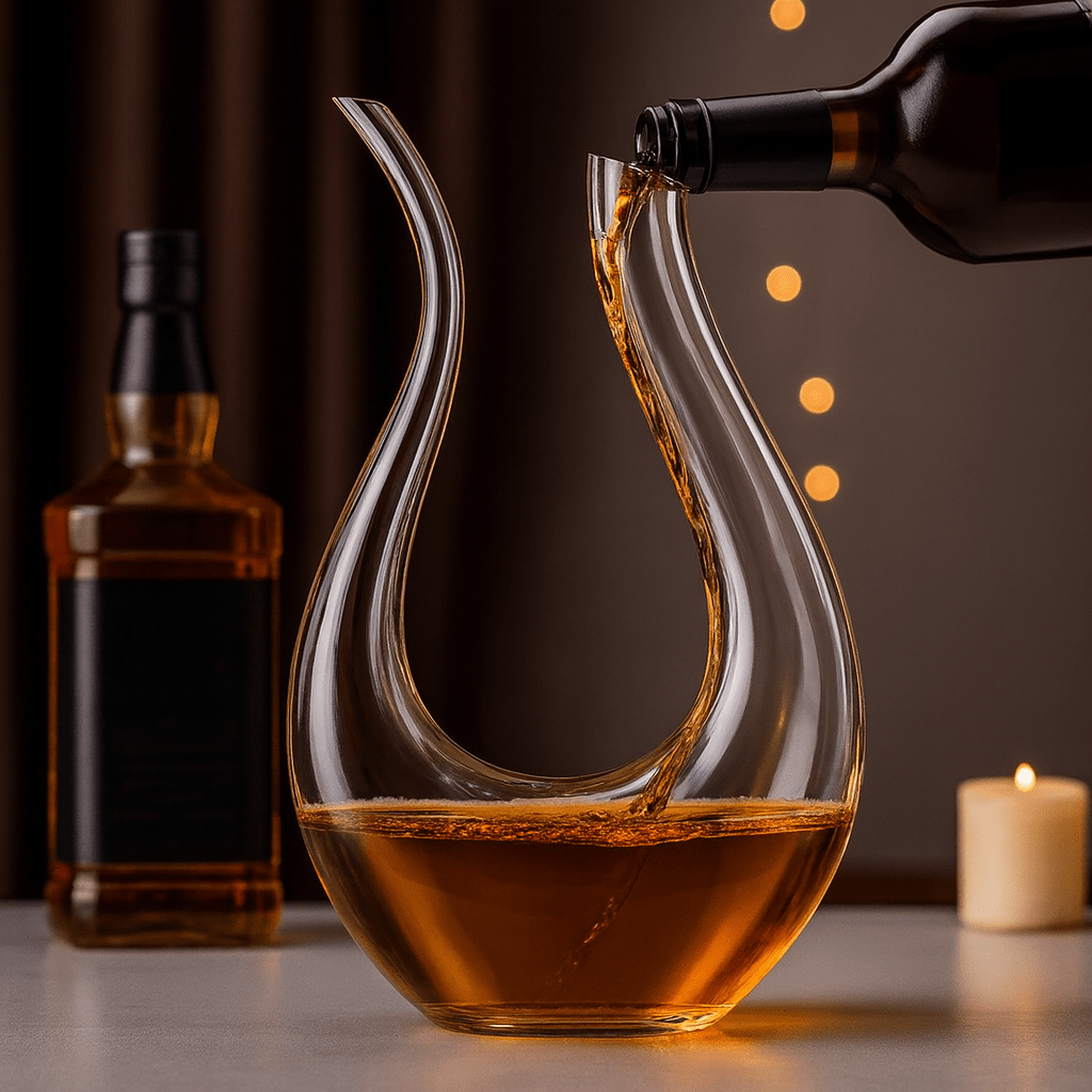 The Eternal Pour – Hand - Blown Whiskey Decanter of Pure Elegance - FairyLightTrees