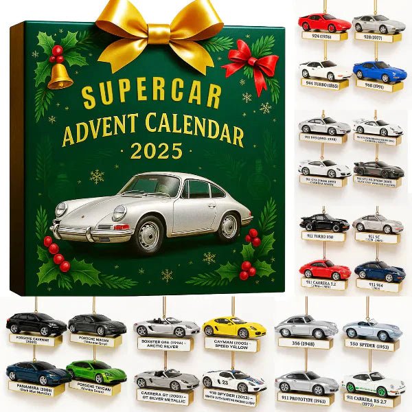 Vintage Car Advent Calendar – Limited Edition Christmas 2025 - FairyLightTrees