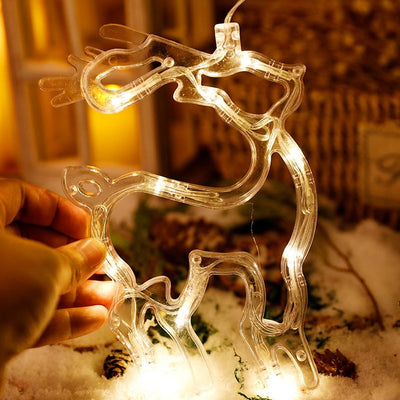 Elk Bell Santa Xmas Lights - FairyLightTrees