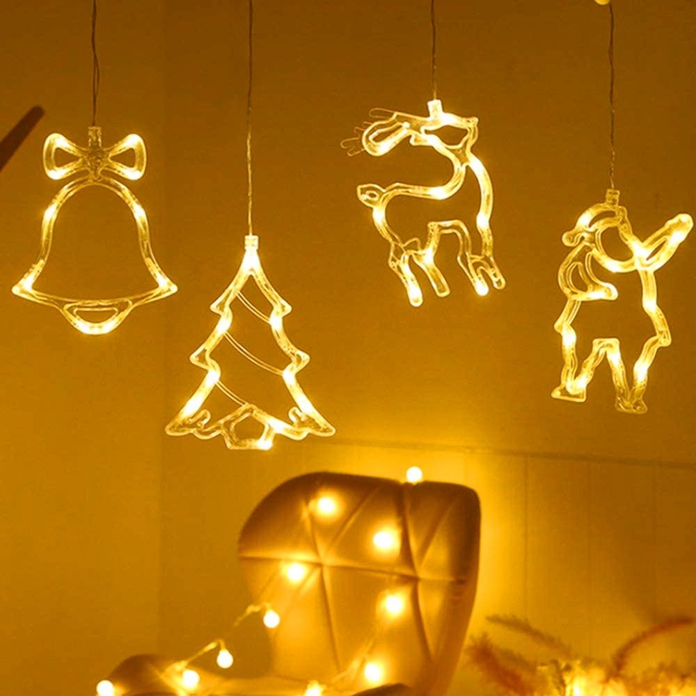 Elk Bell Santa Xmas Lights - FairyLightTrees