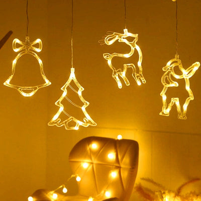 Elk Bell Santa Xmas Lights - FairyLightTrees