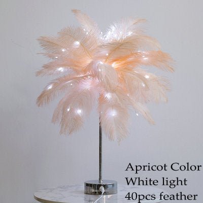 FEATHER PALM TREE LAMP - FairyLightTrees