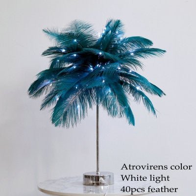 FEATHER PALM TREE LAMP - FairyLightTrees