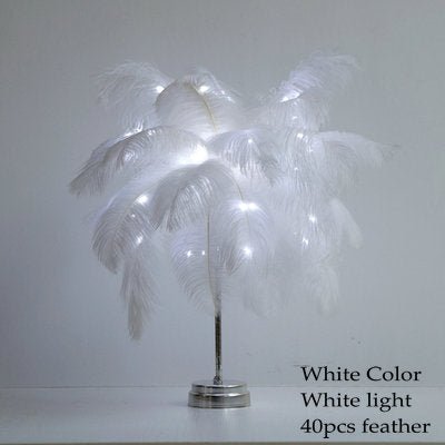 FEATHER PALM TREE LAMP - FairyLightTrees