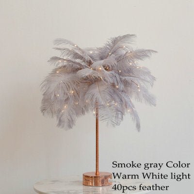 FEATHER PALM TREE LAMP - FairyLightTrees