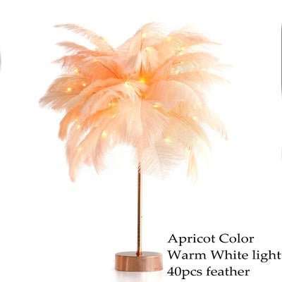 FEATHER PALM TREE LAMP - FairyLightTrees