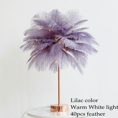 FEATHER PALM TREE LAMP - FairyLightTrees