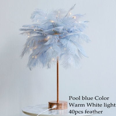 FEATHER PALM TREE LAMP - FairyLightTrees
