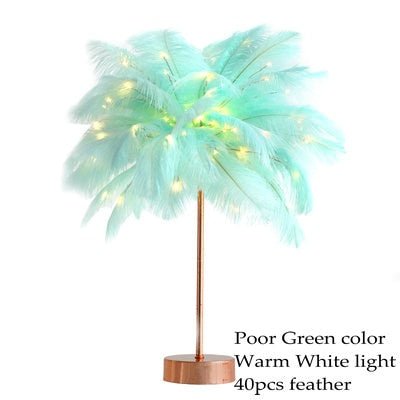 FEATHER PALM TREE LAMP - FairyLightTrees