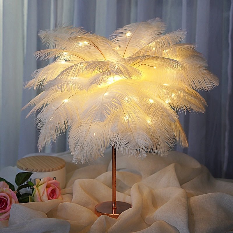 FEATHER PALM TREE LAMP - FairyLightTrees
