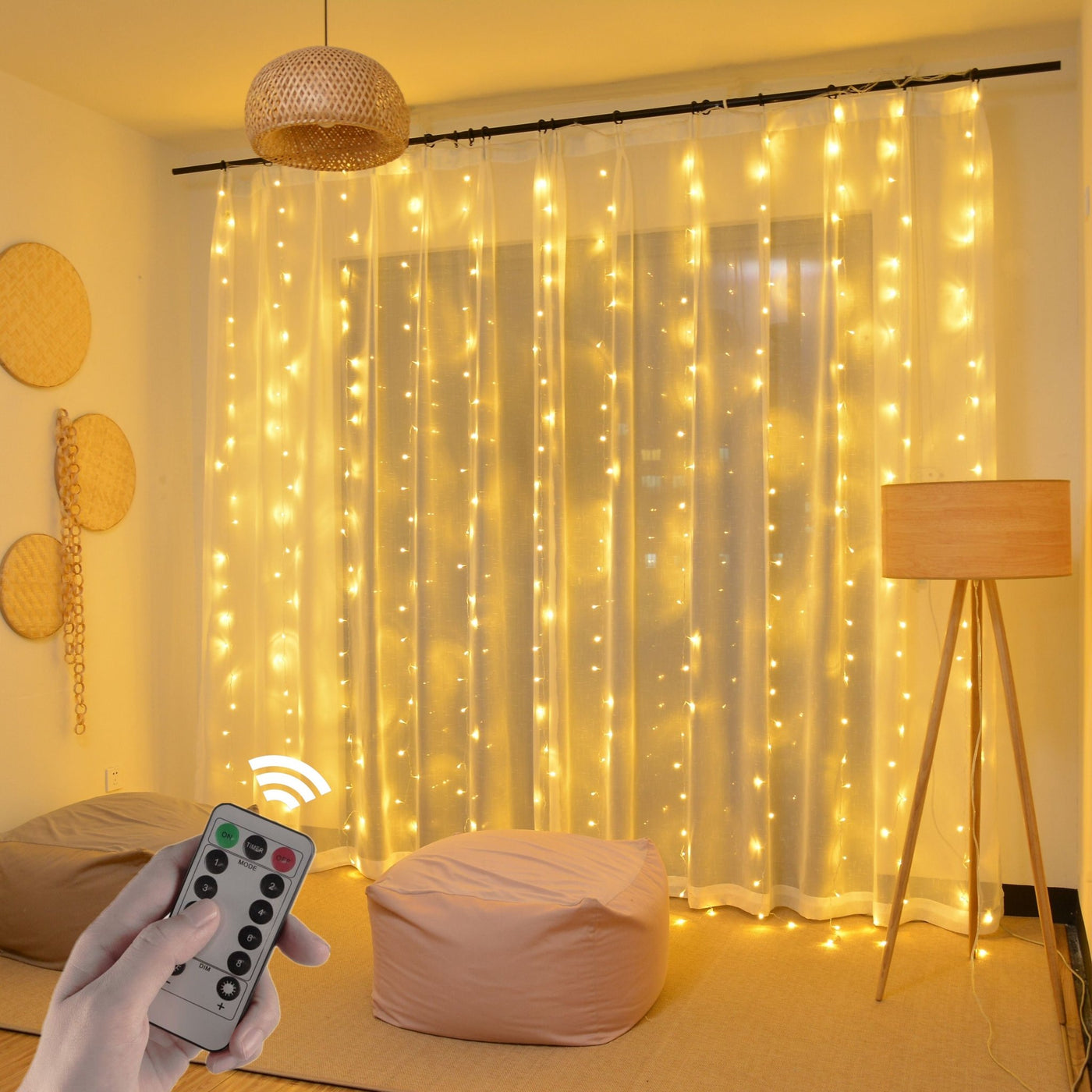 LED CURTAIN FAIRY LIGHTS - FairyLightTrees